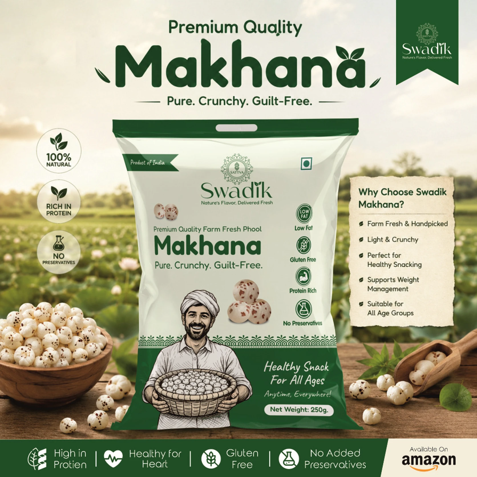 Raw Makhana