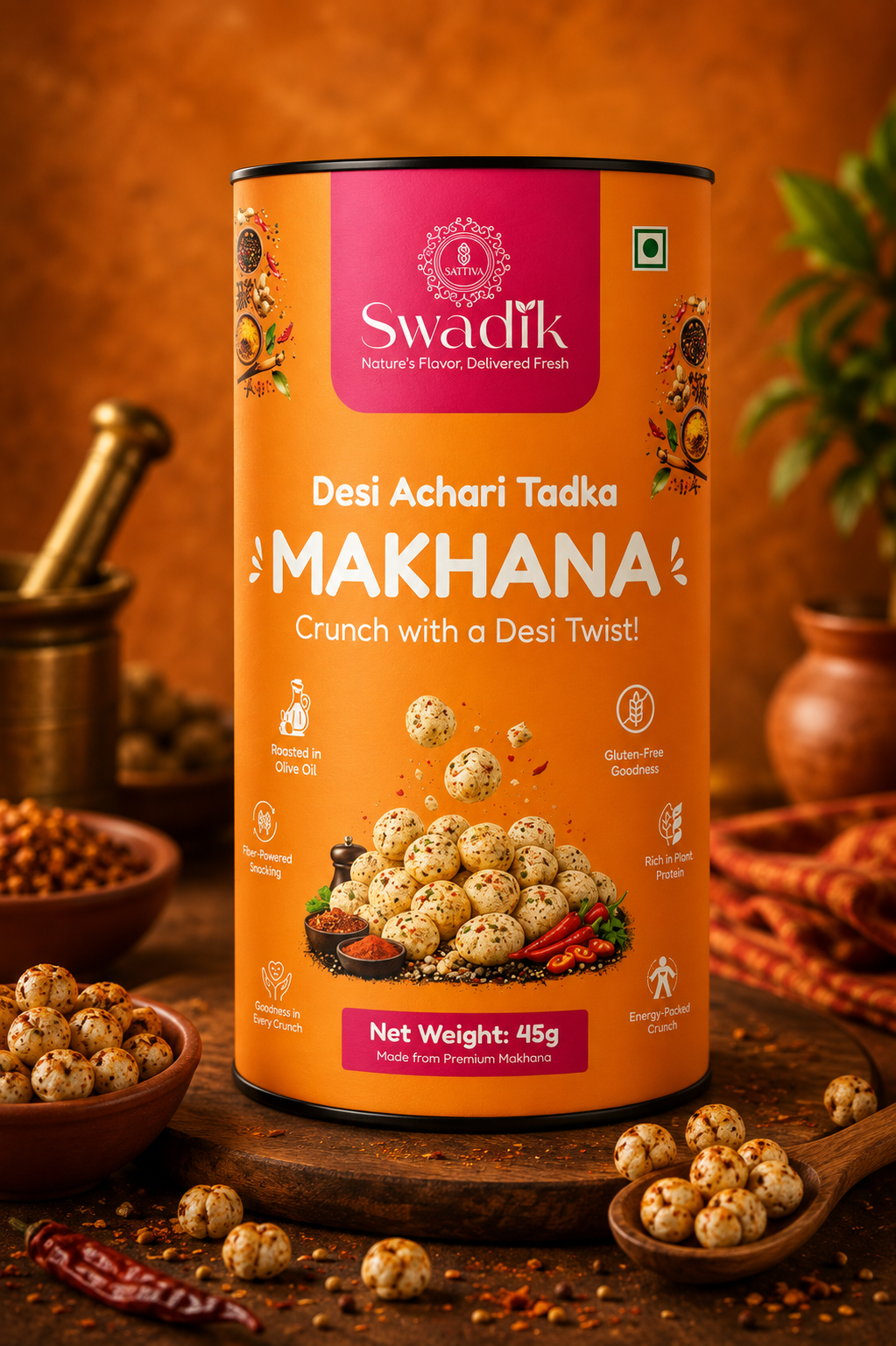 Desi Achaari Makhana