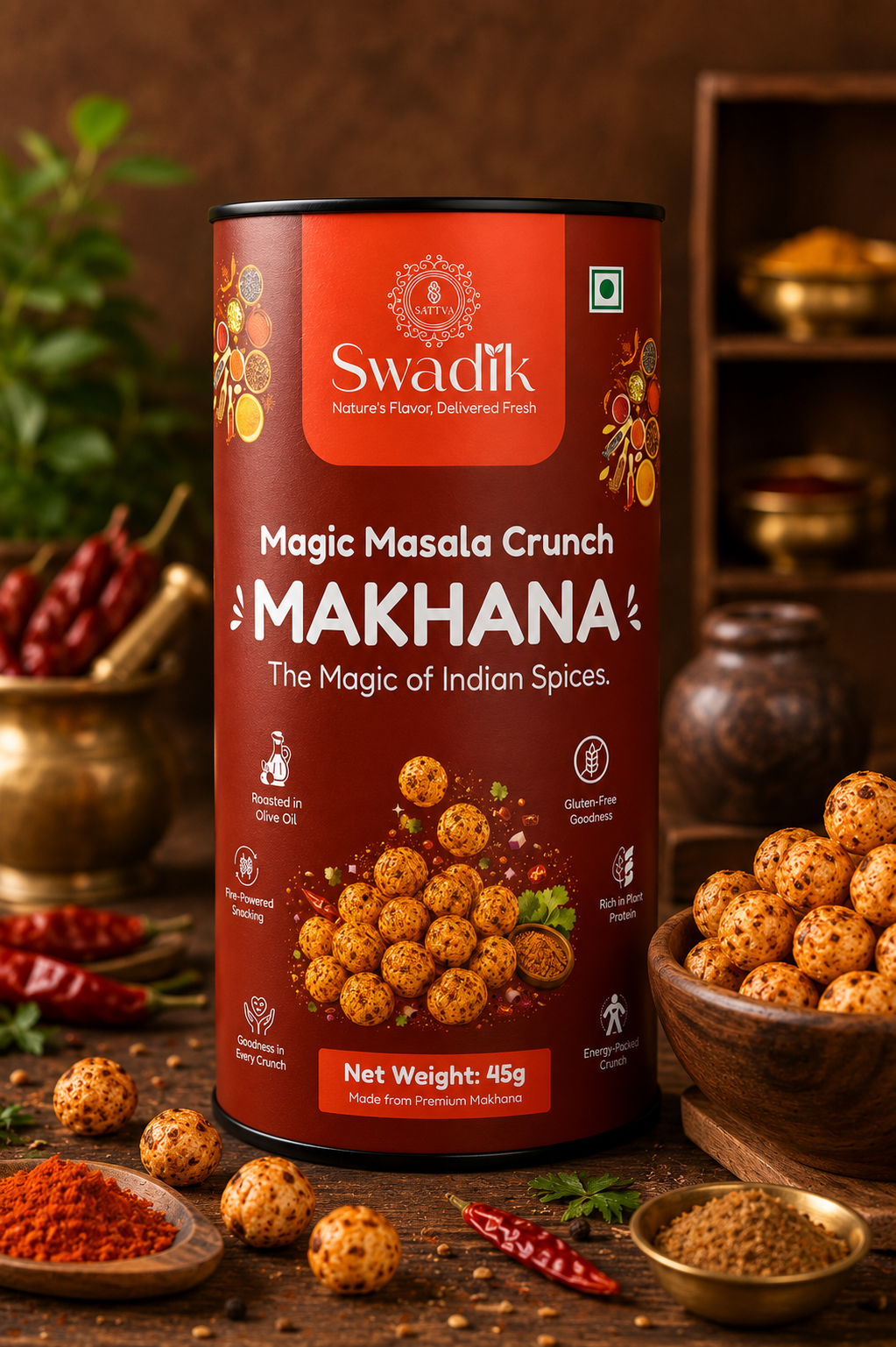 Crunchy Masala Makhana