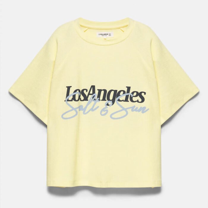 Los Angeles hibiscus floral T-shirt